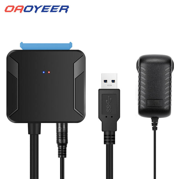Oaoyeer Cables Converter Male to 2.5/3.5 Inch HDD/SSD Drive